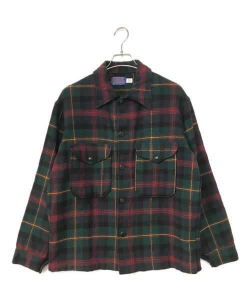 PENDLETON（ペンドルトン）PENDLETON (ペンドルトン) ウールシャツジャケット グリーン サイズ:Mの古着・服飾アイテム