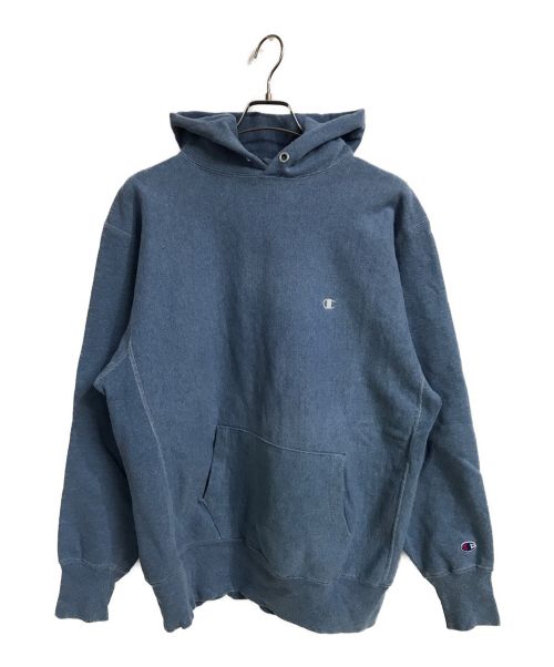 Champion REVERSE WEAVE（チャンピオン リバース ウィーブ）Champion REVERSE WEAVE (チャンピオンリバースウィーブ) パーカー ブルー サイズ:XXLの古着・服飾アイテム