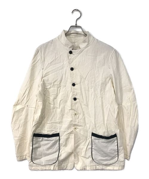 HACKNEY UNION WORKHOUSE（ハックニーユニオン ワークハウス）HACKNEY UNION WORKHOUSE (ハックニーユニオン ワークハウス) REENACTMENT SHIRT CO ベージュ サイズ:40の古着・服飾アイテム