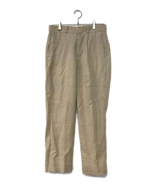 nobuyuki matsui（ノブユキマツイ）nobuyuki matsui (ノブユキマツイ) One tuck Slacks ベージュ サイズ:2の古着・服飾アイテム