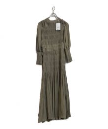 AMELI（アメリ）の古着「REFINEDSHIRRINGDRESS」｜ベージュ