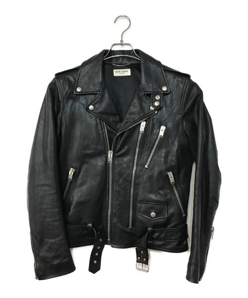 Saint Laurent Paris（サンローランパリ）Saint Laurent Paris (サンローランパリ) クラシックモーターサイクルライダースジャケット ブラック サイズ:46の古着・服飾アイテム