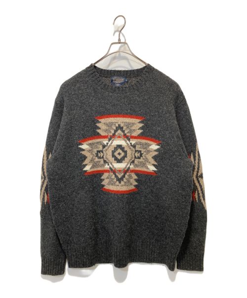 PENDLETON（ペンドルトン）PENDLETON (ペンドルトン) ニット グレー サイズ:XLの古着・服飾アイテム