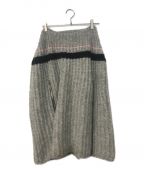 RAF SIMONSラフシモンズ）の古着「TRANSFORMER KNIT Skirt」｜グレー