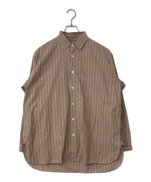 MARKA（マーカ）MARKA (マーカ) WIDE COLLAR SHIRTS ワイドカラー シャツ ベージュ サイズ:2の古着・服飾アイテム