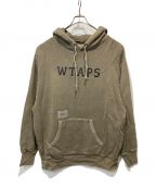 WTAPSダブルタップス）の古着「COLLEGE DESIGN HOODED」｜ブラウン