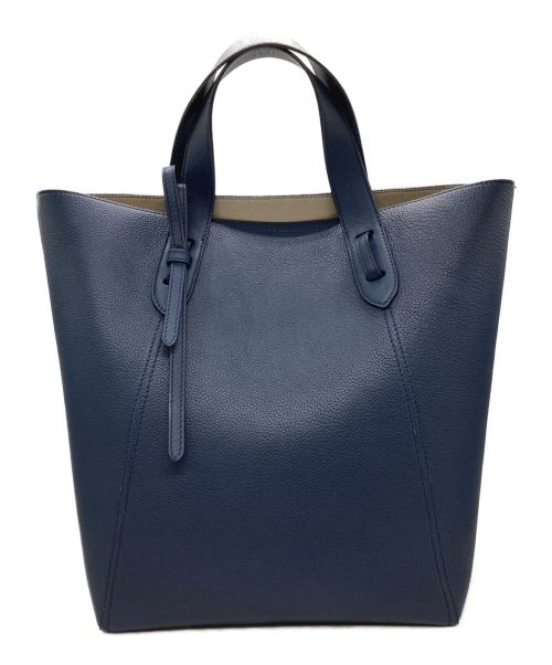 J&M DAVIDSON（ジェイ＆エム デヴィッドソン）J&M DAVIDSON (ジェイ＆エム デヴィッドソン) 2WAY BOW TOTE ネイビー サイズ:表記無しの古着・服飾アイテム