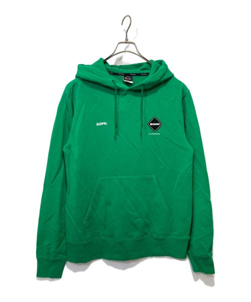 SOPH.（ソフネット）SOPH. (ソフネット) F.C.R.B. (エフシーアールビー) LOGO APPLIQUE PULLOVER SWEAT HOODIE グリーン サイズ:Ⅿの古着・服飾アイテム