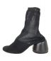 MM6 Maison Margiela (エムエムシックス メゾンマルジェラ) 6-Heel ankle boots in stretch knit ブラック サイズ:37 1/2：35000円