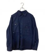 Acne studiosアクネ ストゥディオス）の古着「Cotton Twill Overshirt」｜ネイビー