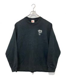 NIKE×stussy（ナイキ×ステューシー）の古着「Fleece Crew Sweatshirt Black」｜ブラック