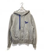 ADER error×maison kitsuneアーダーエラー×メゾンキツネ）の古着「FOX ZIP HOODIE」｜グレー