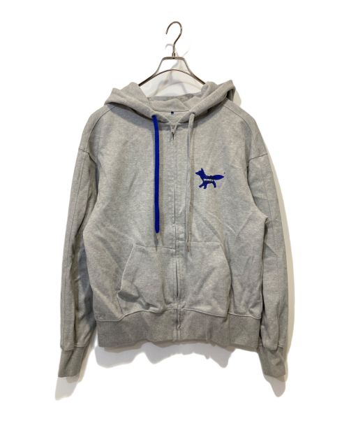 ADER error（アーダーエラー）ADER error (アーダーエラー) MAISON KITSUNE (メゾンキツネ) FOX ZIP HOODIE グレー サイズ:A2の古着・服飾アイテム