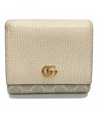 GUCCIグッチ）の古着「GGマーモントダブルGウォレット」｜ベージュ