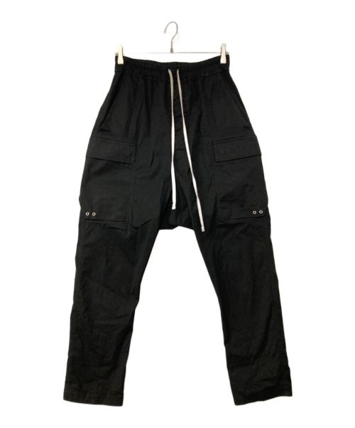 RICK OWENS（リックオウエンス）RICK OWENS (リックオウエンス) LONG CARGO PANT ブラック サイズ:46の古着・服飾アイテム