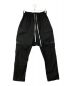 RICK OWENS（リックオウエンス）の古着「LONG CARGO PANT」｜ブラック