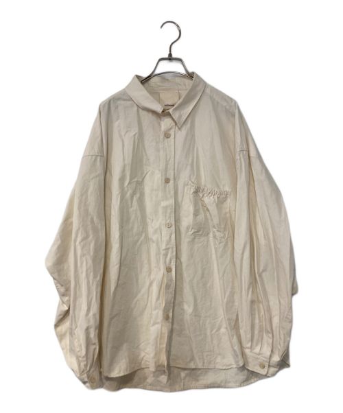 refomed（リフォメッド）refomed (リフォメッド) wrist patch wide shirt アイボリー サイズ:3の古着・服飾アイテム