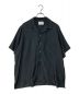 stein（シュタイン）の古着「CUPRO OPEN COLLAR SS SHIRT」｜ネイビー