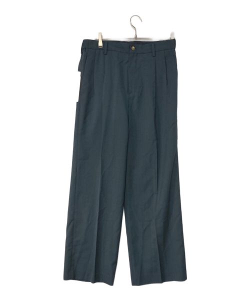 IRENISA（イレニサ）IRENISA (イレニサ) TWO TUCKS WIDE PANTS グレー サイズ:3の古着・服飾アイテム