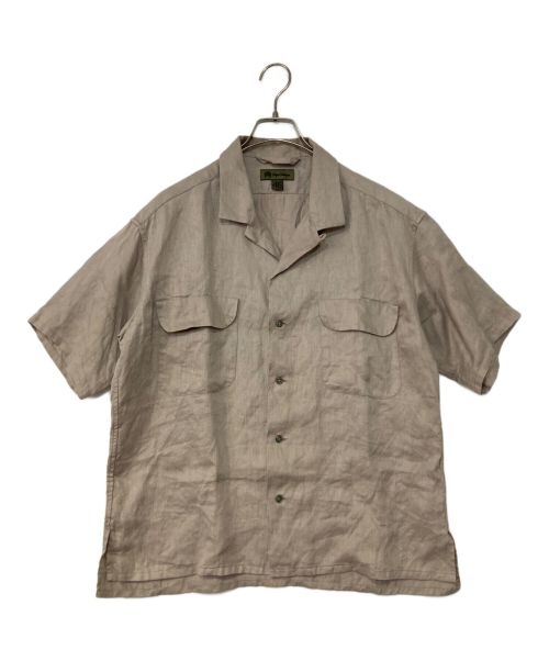 NIGEL CABOURN（ナイジェルケーボン）NIGEL CABOURN (ナイジェルケーボン) OPEN COLLAR SHIRT LINEN TWILL ベージュ サイズ:46の古着・服飾アイテム