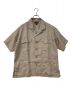 NIGEL CABOURN（ナイジェルケーボン）の古着「OPEN COLLAR SHIRT LINEN TWILL」｜ベージュ