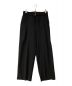 CULLNI（クルニ）の古着「Tropical Twill 2 Tuck Wide Pants with Long Belt」｜ブラック