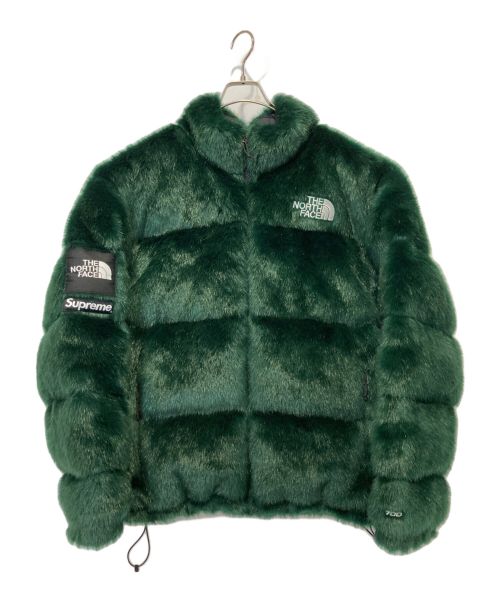 THE NORTH FACE（ザ ノース フェイス）THE NORTH FACE (ザ ノース フェイス) Supreme (シュプリーム) Fur Nuptse Jacket グリーン サイズ:XLの古着・服飾アイテム