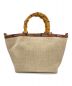 LeSportsac (レスポートサック) BAMBOO RAFFIA TOTE S ベージュ：25000円