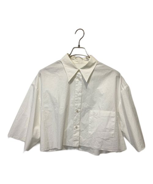 MM6 Maison Margiela（エムエムシックス メゾンマルジェラ）MM6 Maison Margiela (エムエムシックス メゾンマルジェラ) ショート丈シャツ ホワイト サイズ:40の古着・服飾アイテム