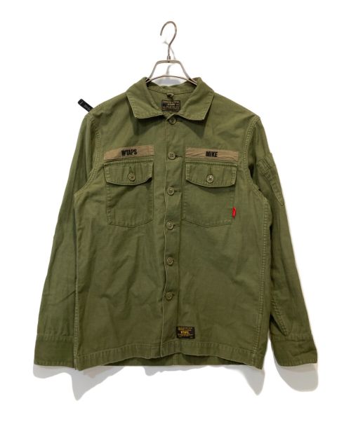 WTAPS（ダブルタップス）WTAPS (ダブルタップス) BUDS LS/SHIRT.COTTON.SATIN グリーン サイズ:2の古着・服飾アイテム