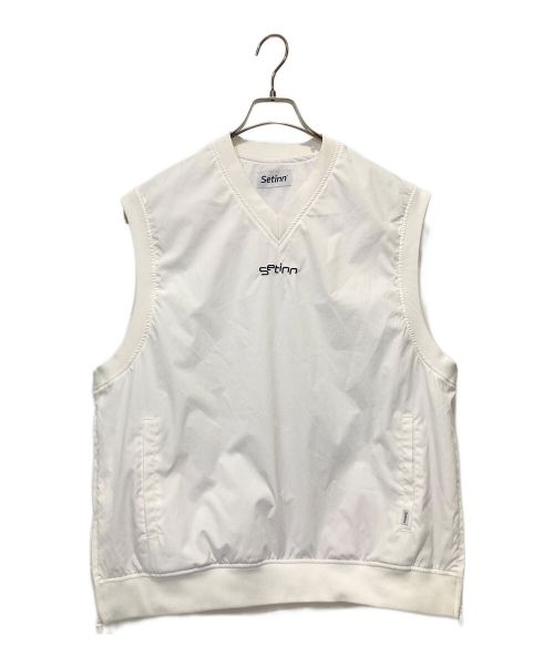 SETINN（セットイン）SETINN (セットイン) Trainer Vest ホワイト サイズ:Lの古着・服飾アイテム