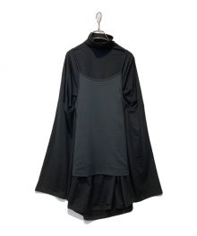 MM6 Maison Margiela（エムエムシックス メゾンマルジェラ）の古着「レイヤード ドレス ワンピース」｜ブラック