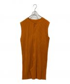 HOMME PLISSE ISSEY MIYAKEオムプリッセ イッセイ ミヤケ）の古着「COLORFUL PLEATS BOTTOMS JUMPSUIT」｜オレンジ