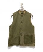 NIGEL CABOURNナイジェルケーボン）の古着「JERKIN VEST MIX」｜オリーブ