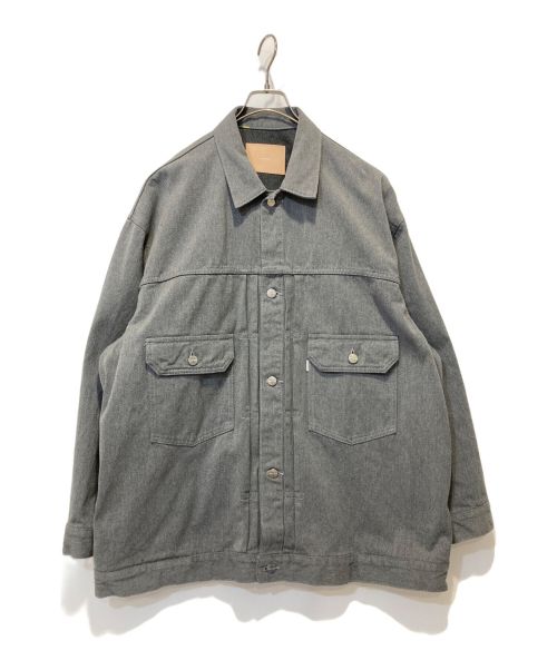 Graphpaper（グラフペーパー）Graphpaper (グラフペーパー) Colorfast Denim Jacket グレー サイズ:2の古着・服飾アイテム