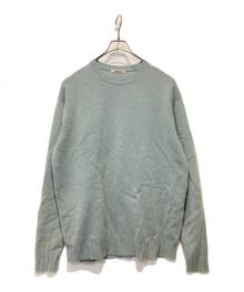 AURALEE（オーラリー）の古着「WASHED FRENCH MERINO KNIT P/O」｜スカイブルー