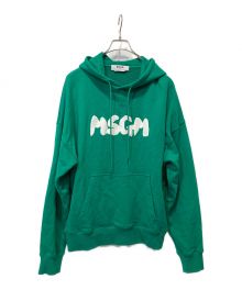 MSGM（エムエスジーエム）の古着「フロントロゴパーカー」｜グリーン