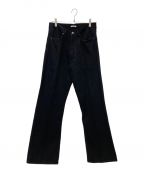 AURALEEオーラリー）の古着「SELVEDGE LIGHT DENIM PANTS」｜ブラック