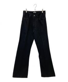 AURALEE（オーラリー）の古着「SELVEDGE LIGHT DENIM PANTS」｜ブラック