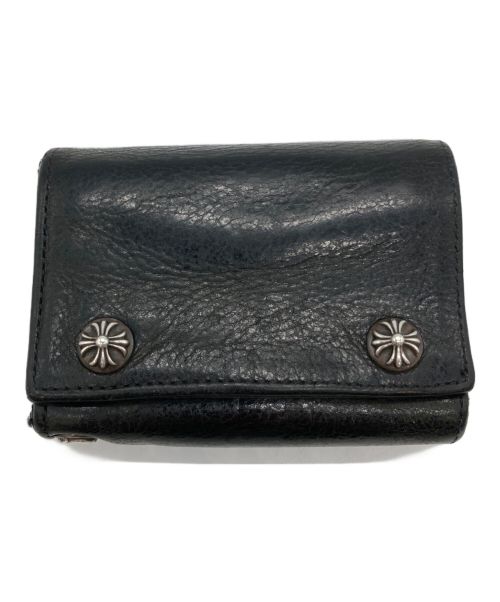 CHROME HEARTS（クロムハーツ）CHROME HEARTS (クロムハーツ) 3FOLD WALLET ブラックの古着・服飾アイテム