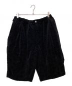 TIGHTBOOTH PRODUCTIONタイトブースプロダクション）の古着「DOT VELOUR BIG SHORTS」｜ブラック