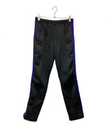 Needles（ニードルズ）の古着「「NARROW TRACK PANTS POLYESTER SMOOTH」｜ブラック