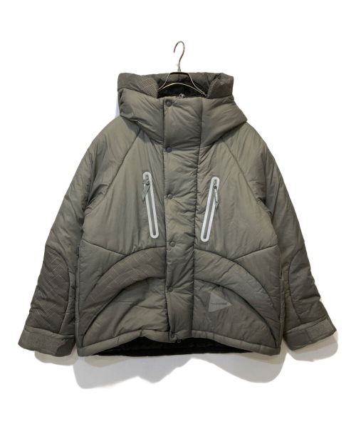 and wander（アンドワンダー）and wander (アンドワンダー) PRIMALOFT rip jacket グレー サイズ:Lの古着・服飾アイテム