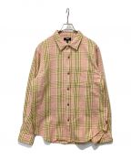 stussyステューシー）の古着「LAGUNA PLAID SHIRT」｜ピンク