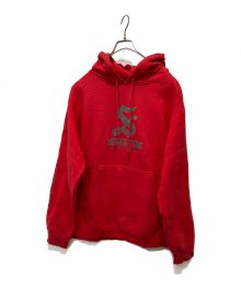 OLD STUSSY（オールドステューシー）の古着「プルオーバーパーカー」｜レッド