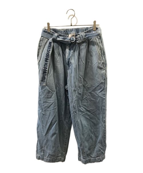 TIGHTBOOTH PRODUCTION（タイトブースプロダクション）TIGHTBOOTH PRODUCTION (タイトブースプロダクション) DENIM BAGGY SLACKS インディゴ サイズ:Mの古着・服飾アイテム