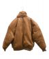 EVISEN (エビセン) 2-WAY COLLAR LEATHER DOWN JACKET ブラウン サイズ:L：20000円