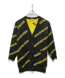 BALENCIAGA（バレンシアガ）の古着「ジャガードオーバーカーディガン」｜ブラック