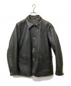 ADDICT CLOTHESアディクト クローズ）の古着「HORSEHIDE COVERALL」｜ブラック