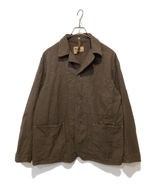 NIGEL CABOURN（ナイジェルケーボン）NIGEL CABOURN (ナイジェルケーボン) NEW NAVVIE BLAZER BROKEN TWILL 2 COLORS ブラウン サイズ:46の古着・服飾アイテム